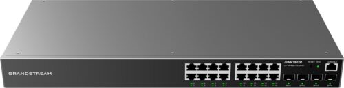 Grandstream GWN7802P Enterprise 16-Port Gigabit L2+ Managed PoE/PoE+ Switch with 4 Gigabit SFP Uplink Ports
