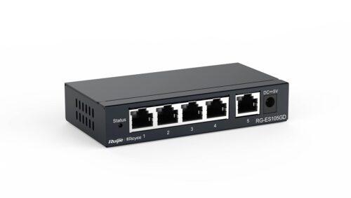 090320236409cb8d86c4c.jpeg Ruijie-Reyee RG-ES105D 5-Port 10/100Mbps Unmanaged Switch
