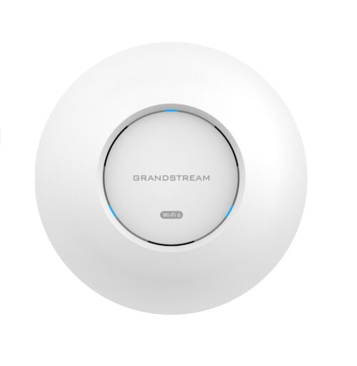 Grandstream GWN7665 802.11ax WiFi 6E Tri-Band 2x2:2 MU-MIMO with DL/UL OFDMA technology Indoor Wireless Access Point, PoE