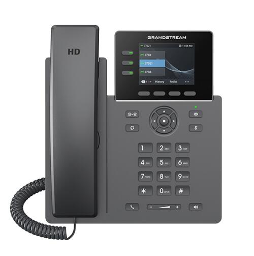 Grandstream GRP2611G 3-Line Gigabit Carrier-Grade IP Phone (with PoE)