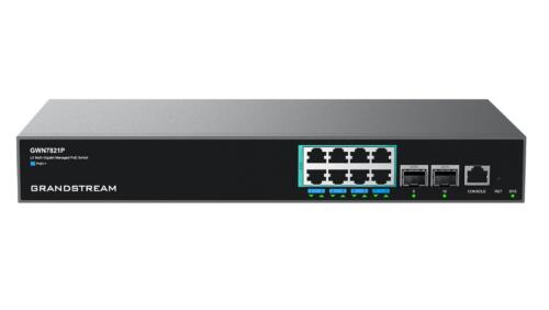 13122024675c7858d52ab.jpeg Grandstream GWN7821P 8-Port Multi-Gigabit Layer 3 Managed PoE Switch with 2 SFP+ Ports