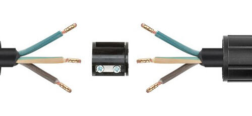 GOOBAY αδιάβροχος σύνδεσμος καλωδίων τροφοδοσίας 81325, IP68, μαύρος