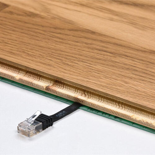 GOOBAY καλώδιο δικτύου 95385, CAT 6 U/UTP, flat, copper, 20m, μαύρο