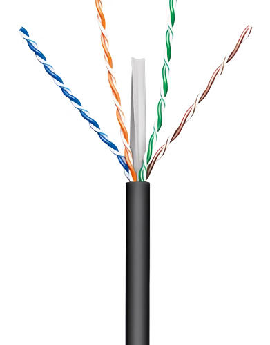 GOOBAY καλώδιο δικτύου 57293, CAT 6 U/UTP, CCA, έως 50m, 100m, μαύρο