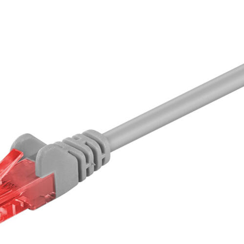GOOBAY καλώδιο δικτύου 68439, CAT 6 U/UTP, CCA, 1m, γκρι