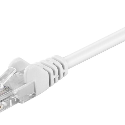 GOOBAY καλώδιο δικτύου 95564, CAT 5e U/UTP, 100 MHz, CCA, 1.5m, λευκό
