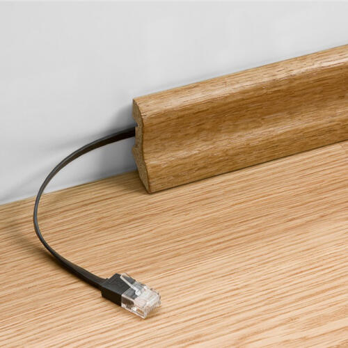 GOOBAY καλώδιο δικτύου 96369, CAT 6A U/UTP, flat, 500MHz, Copper, 10m, λευκό