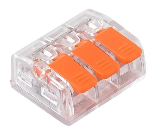 POWERTECH TOOL-0101 Κλέμες τριών επαφών, 10 τεμάχια POWERTECH TOOL-0101 Κλέμες τριών επαφών, 10 τεμάχια