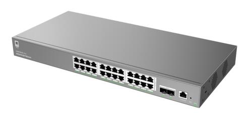 29012026697b4b031fe1e.jpeg Grandstream GWN7803PL Pro Enterprise 24-Port Gigabit Layer 2++ Managed PoE/PoE+ Switch with 2x SFP+ Uplink Ports