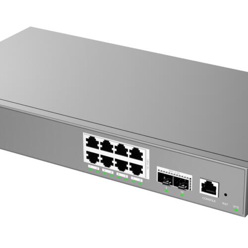 Grandstream GWN7801P Pro Enterprise 8-Port Gigabit Layer 2++ Managed PoE/PoE+ Switch with 2x 2.5G SFP Uplink Ports
