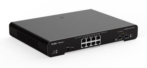 Ruijie-Reyee RG-NBS3100-8GT2SFP-P 10-Port Gigabit L2 Managed POE Switch with 8 Gigabit POE/POE+ Ports and 2 SFP Slots