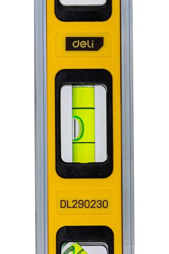 Μαγνητικό αλφάδι DELI DL290230 23 cm με τρία μάτια σε κίτρινο και μαύρο