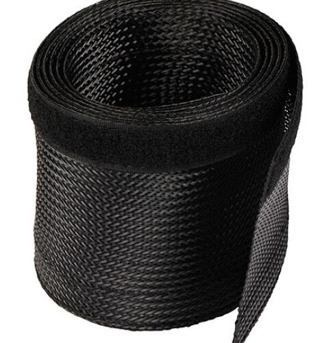 Μαύρο κάλυμμα καλωδίων POWERTECH TIES-001 Flex Wrap 1,8 m σε ρολό