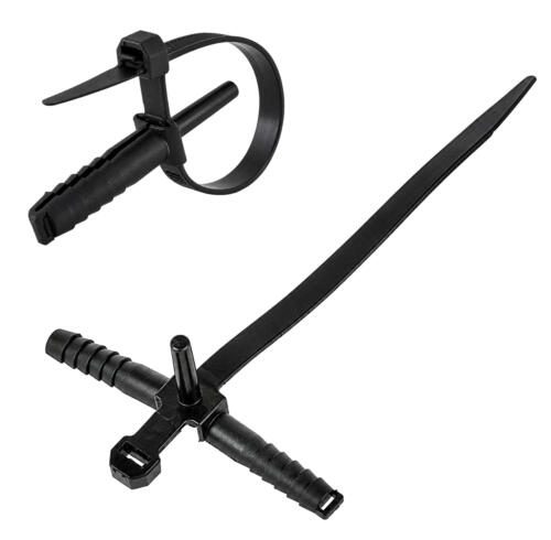 TIES-084.jpg Μαύρα δεματικά καλωδίων POWERTECH TIES-084 με ούπα, 7 × 150 mm