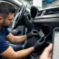 Επαγγελματική εγκατάσταση GPS tracker πίσω από το ταμπλό αυτοκινήτου