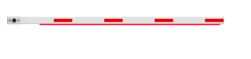 Dahua IPMECD-0262-M40-LED – Βραχίονας 4 μέτρων που μπορεί να χρησιμοποιηθεί και στις δύο πλευρές της μπάρας ελέ…