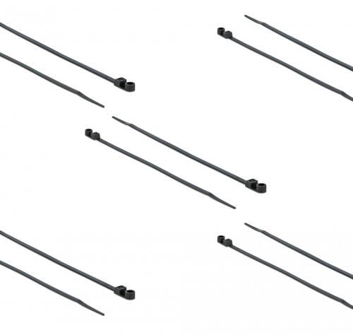 DELOCK 18950 Δεματικά με οπή 200 × 4,8 mm, 10 τεμάχια