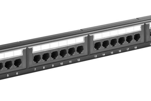 GOOBAY 93866 Patch panel 19″ / 1U, 24 θυρών Cat 6 UTP