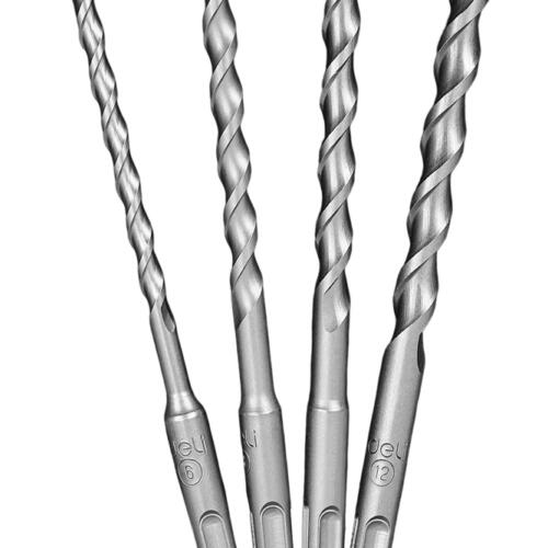 DELI DH-YCZ004-WD1 Σετ τρυπανιών SDS Plus 6–12 mm, 4 τεμάχια