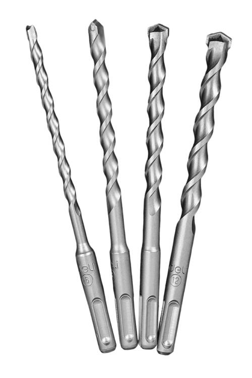 DELI DH-YCZ004-WD1 Σετ τρυπανιών SDS Plus 6–12 mm, 4 τεμάχια DELI DH-YCZ004-WD1 Σετ τρυπανιών SDS Plus 6–12 mm, 4 τεμάχια
