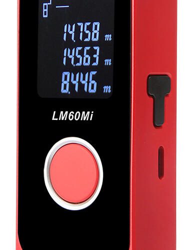UNI-T LM60Mi Μετρητής απόστασης laser 60 m, επαναφορτιζόμενος