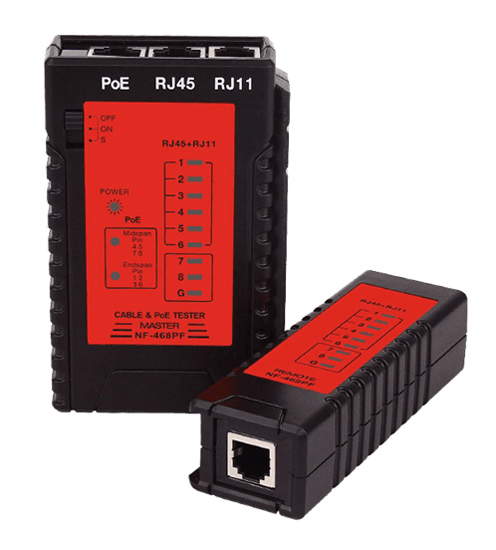 NOYAFA NF-468PF Tester καλωδίων RJ45/RJ11 με έλεγχο PoE NOYAFA NF-468PF Tester καλωδίων RJ45/RJ11 με έλεγχο PoE