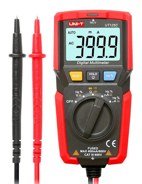 UNI-T UT125C Πολύμετρο τσέπης AC/DC 600 V με NCV