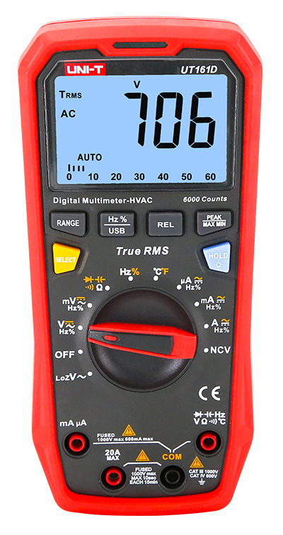 UNI-T UT161D Πολύμετρο True RMS, 6000 ενδείξεων