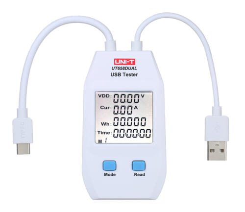 UNI-T UT658DUAL USB tester τάσης και ρεύματος Type-A/Type-C