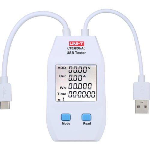 UNI-T UT658DUAL USB tester τάσης και ρεύματος Type-A/Type-C