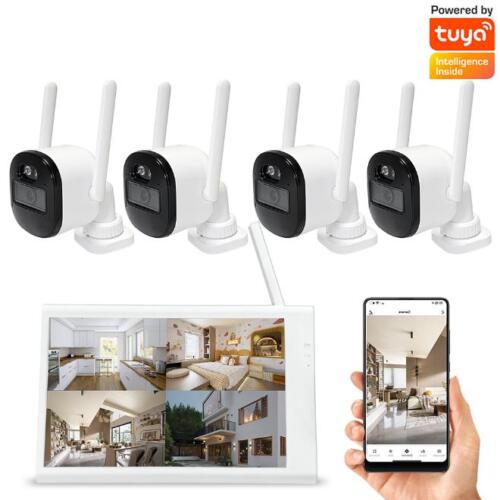 Ασύρματο κιτ NVR 3MP με 4 κάμερες και οθόνη LCD 10.1 ιντσών KIT-THS-1452
