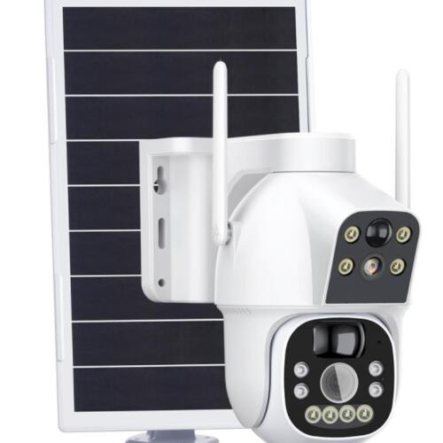 Ηλιακή WiFi κάμερα Dome 2MP + 2MP με μπαταρία 15600mAh IPW-THS-947