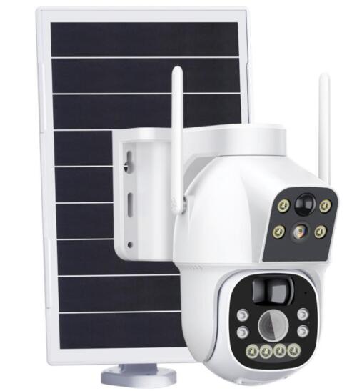 IPW-THS-947 Ηλιακή WiFi κάμερα Dome 2MP + 2MP με μπαταρία 15600mAh IPW-THS-947